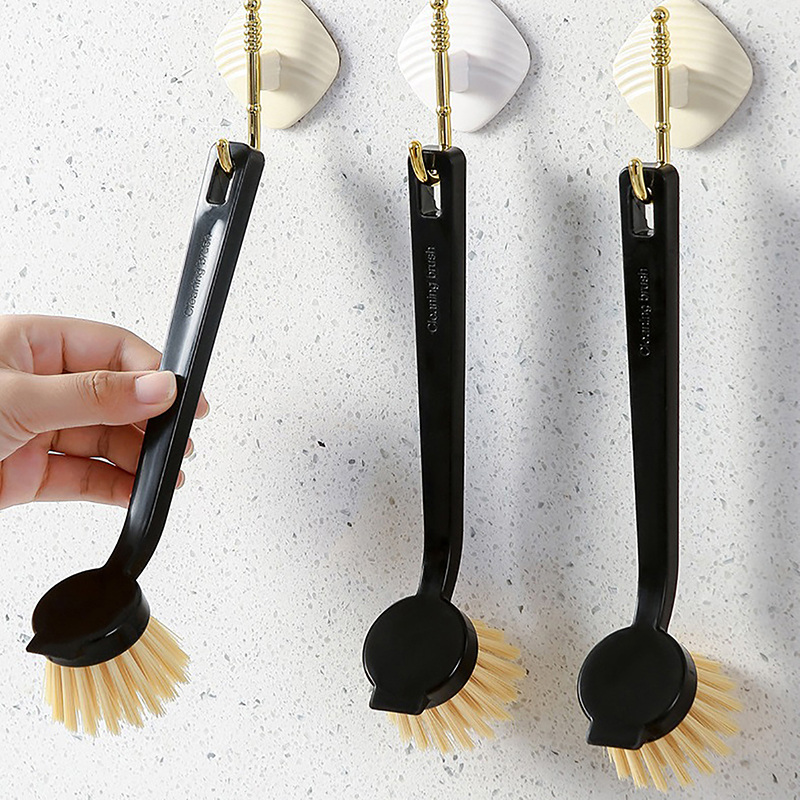 Dish Brush Bamboo - 1 Pcs Pot Brush Dishwashing Brush