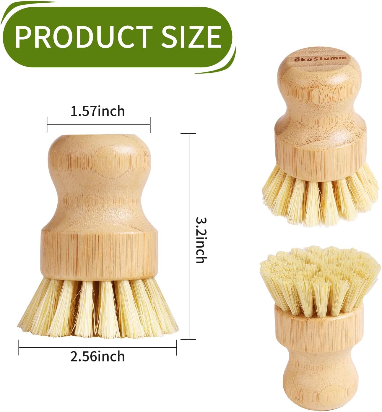 Bamboo Dish Brush Set with Sis - Dish Brush Bamboo 리뷰 및 가격