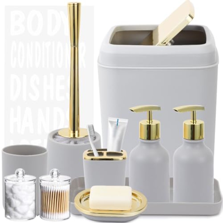 and Gold Accessories - 10 Pcs  - Dish Brush Bamboo 리뷰 및 가격