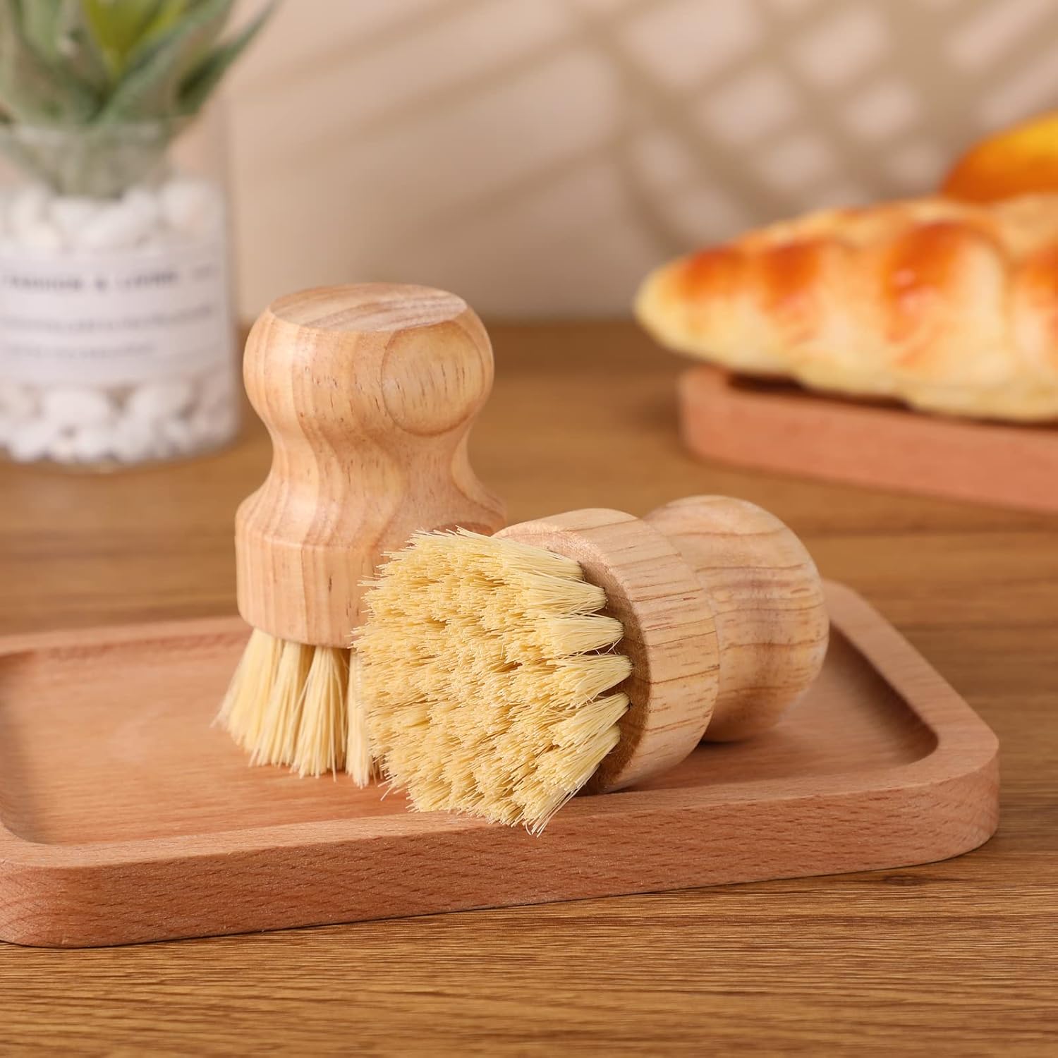 Bamboo Dish Scrub Brushes Set  - Dish Brush Bamboo 리뷰 및 가격