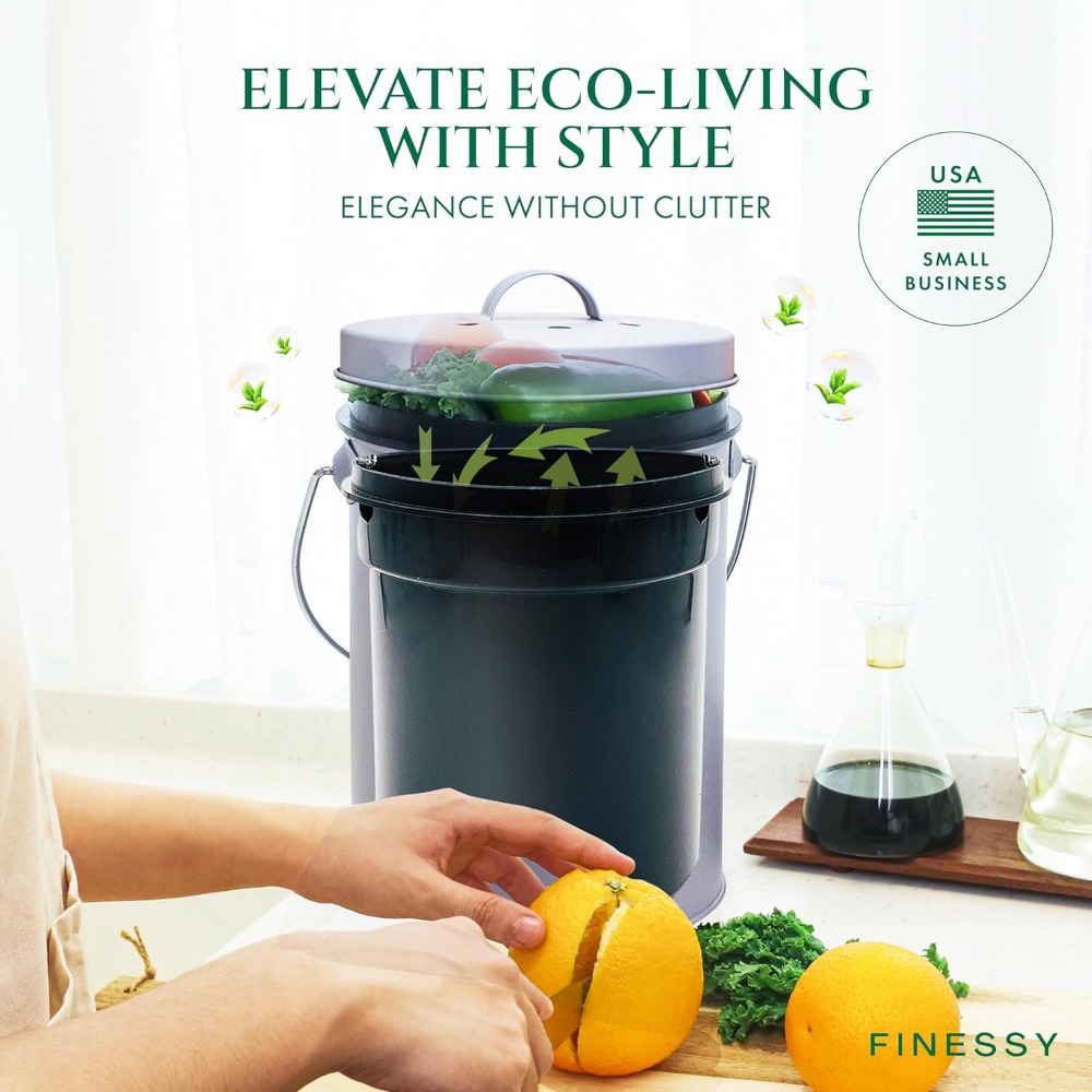 Indoor Compost Bin Kitchen Odo - Compost Bin Countertop 리뷰 및 가격