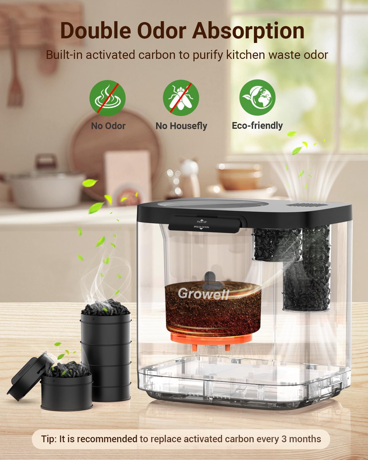 4L Electric Kitchen Composter, - Compost Bin Countertop 리뷰 및 가격