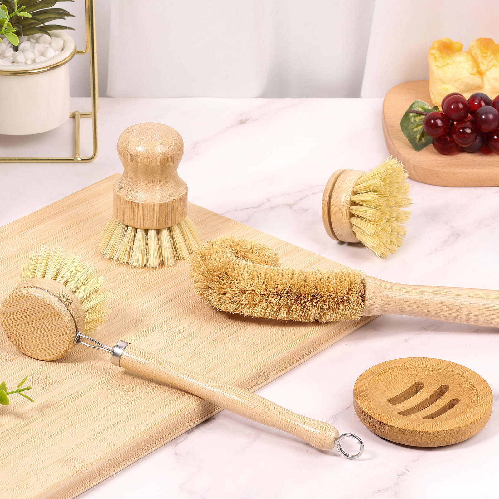 4/5Pcs Long Handle Bamboo Dish - Dish Brush Bamboo 리뷰 및 가격