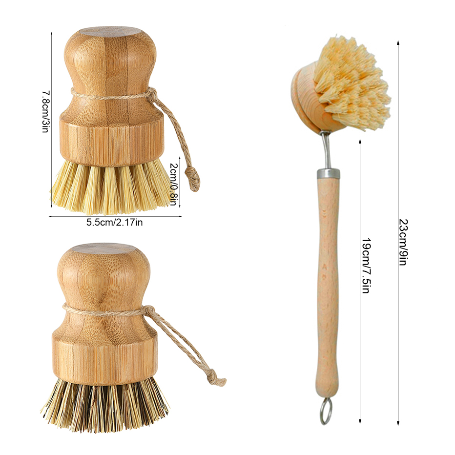 Bamboo Kitchen Cleaning Brush  - Dish Brush Bamboo 리뷰 및 가격