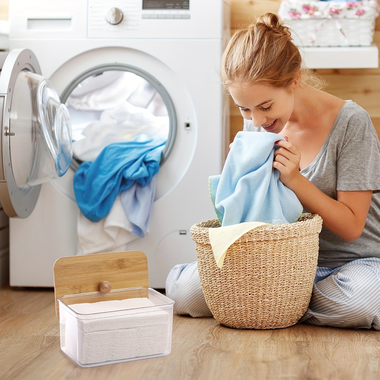 Acrylic Dryer Sheet Holder Con - Laundry Strip Eco 리뷰 및 가격